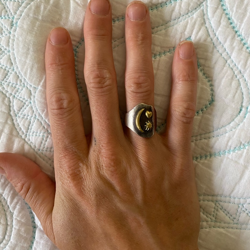 Sterling Silver Waxing Poetic Ring